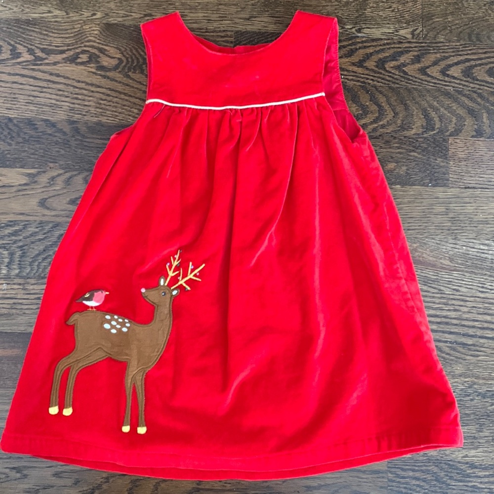 Baby boden Christmas dress velvet
